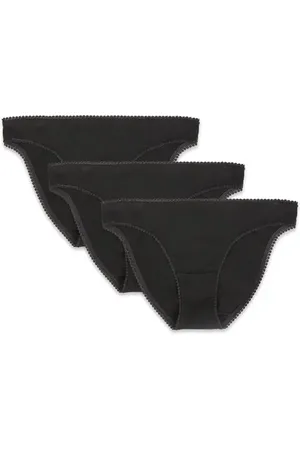 On Gossamer 3-Pack Cotton Hip Bikinis in at Nordstrom, Size Large