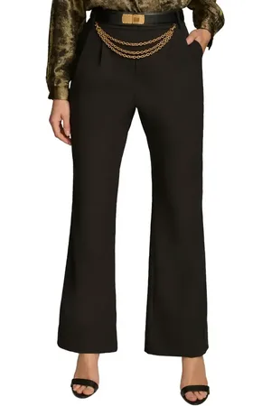 Donna Karan Chain Belt Wide Leg Pants in at Nordstrom, Size 6