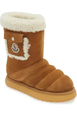 Moncler Gaia Faux Shearling Lined Boot in at Nordstrom, Size 5Us