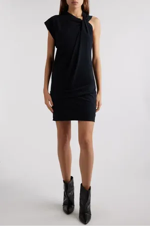Isabel Marant Leany Asymmetric Cotton Minidress in at Nordstrom, Size X-Small