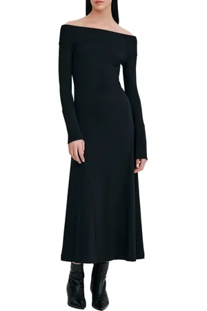 Marcella Tilly Off the Shoulder Long Sleeve Maxi Dress in at Nordstrom, Size Medium