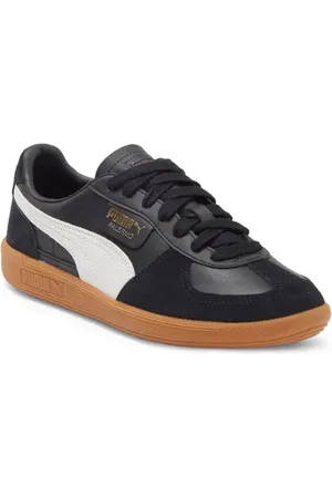 PUMA Palermo Sneaker in Black-Feather Gray-Gum at Nordstrom, Size 6