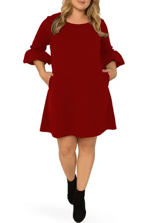 Standards & Practices Stella Crepe Knit Dress in at Nordstrom, Size 1X