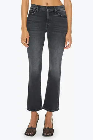 Mother The Outsider High Waist Ankle Bootcut Jeans in at Nordstrom, Size 27