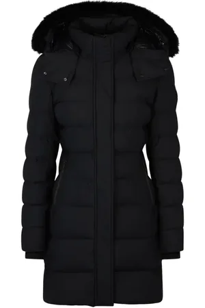 Moose Knuckles Watershed 3 Water Resistant 800 Fill Power Down Puffer Coat with Genuine Shearling Trim Removable Hood in at Nordstrom, Size