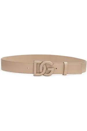 Dolce & Gabbana DG Logo Buckle Leather Belt in at Nordstrom, Size 100