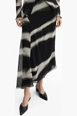 MANGO Allegra Tie Dye Asymmetric Skirt in at Nordstrom, Size 10