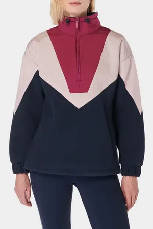 Sweaty Betty Orbit Fleece Half Zip Pullover in at Nordstrom, Size X-Large