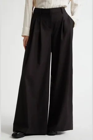 TWP New Didi Wide Leg Stretch Wool Pants in at Nordstrom, Size 6