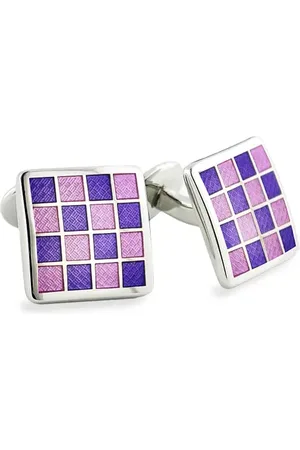 David Donahue Enamel Check Cuff Links in at Nordstrom