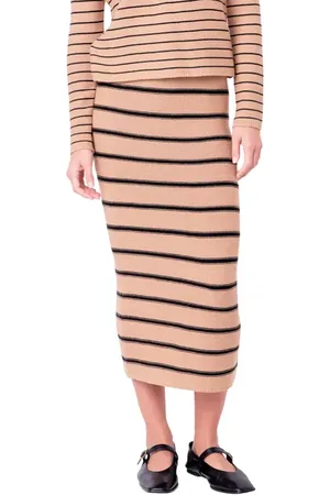 ENGLISH FACTORY Stripe Sweater Skirt in at Nordstrom, Size X-Small