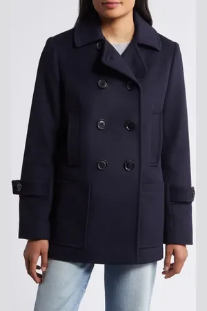 Sam Edelman Wool Blend Peacoat in at Nordstrom, Size 0