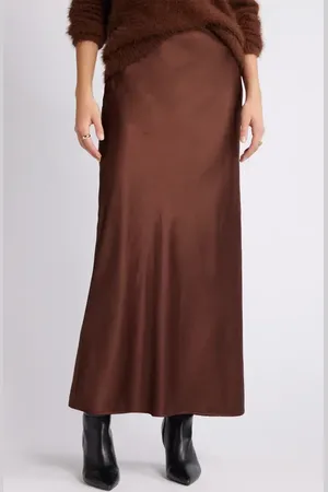 Open Edit Bias Cut Maxi Skirt in at Nordstrom, Size X-Large