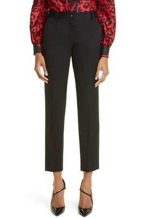 Dolce & Gabbana Turlington Wool Stretch Gabardine Pants in at Nordstrom, Size 4 Us