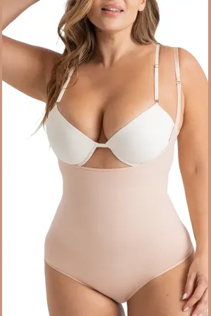 Shapermint Essentials Open Bust Shaper Bodysuit in at Nordstrom, Size Small