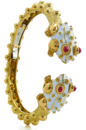 David Webb Kingdom Baby Frog Cuff Bracelet in at Nordstrom, Size 7