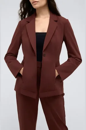 Kenneth Cole Athletic Stretch One-Button Blazer in at Nordstrom, Size 4