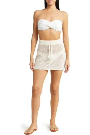 L*Space Coast Is Clear Sheer Cover-Up Miniskirt in at Nordstrom, Size Medium