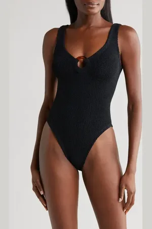 Hunza G Celine Seersucker One-Piece Swimsuit in at Nordstrom