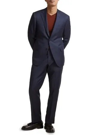 Samuelsohn Contemporary Fit Skarkskin Wool Suit in at Nordstrom, Size 44 Regular