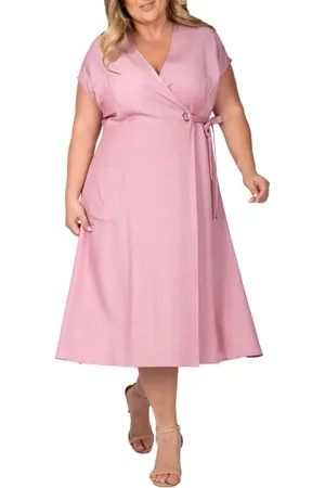 Standards & Practices Midi Wrap Dress in at Nordstrom, Size 1X