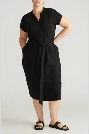 UNIVERSAL STANDARD Serengeti Tie Waist Dress in at Nordstrom, Size 2Xl