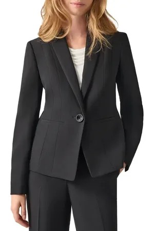 Kasper Stretch Crepe One-Button Blazer in at Nordstrom, Size 6