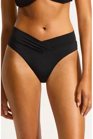 Seafolly V-Front High Cut Bikini Bottoms in at Nordstrom, Size 2 Us