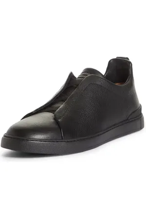 Ermenegildo Zegna Triple Stitch Deerskin Leather Slip-On Sneaker in at Nordstrom, Size 8Us
