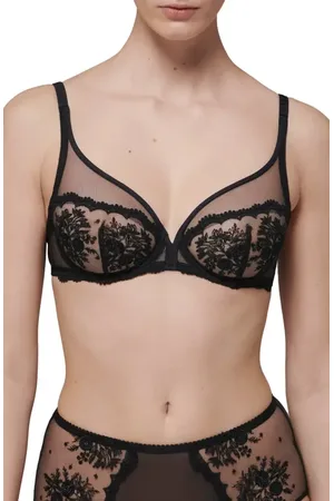 Simone Pérèle Intrigue Sheer Full Coverage Underwire Plunge Bra in at Nordstrom, Size 36B