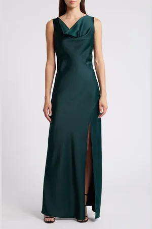 WAYF Lea Cowl Neck Satin Gown in at Nordstrom, Size X-Small