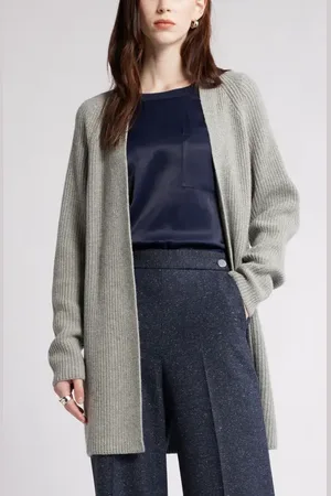 Nordstrom Rib Long Cardigan in at , Size X-Small