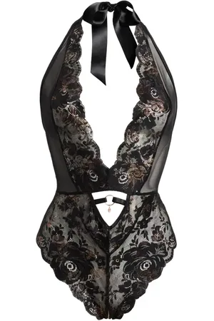 Coquette Lace Open Gusset Teddy in at Nordstrom