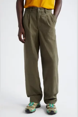 Noah NYC Double Pleat Cotton Pants in at Nordstrom, Size 30