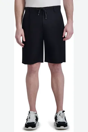 Karl Lagerfeld Linen & Cotton Drawstring Shorts in at Nordstrom, Size 30
