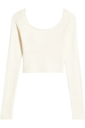 Florence By Mills Cross Back Crop Sweater in at Nordstrom, Size Large