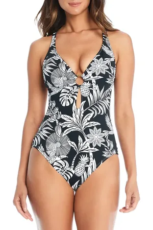 Rod Beattie Cross Back One-Piece Swimsuit in at Nordstrom, Size 4