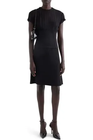 Givenchy Mixed Media Corset Waist Dress in at Nordstrom, Size 4 Us