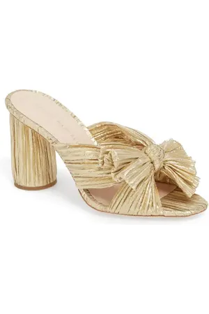 Loeffler Randall Penny Knotted Lam?? Sandal in at Nordstrom, Size 5