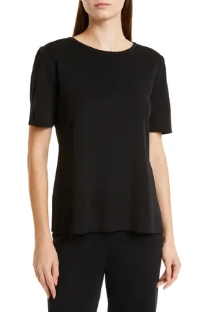Misook Short Sleeve Knit Tunic Top in at Nordstrom, Size X-Small