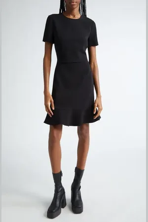 Stella McCartney Iconic Stretch Cady Fit & Flare Dress in at Nordstrom, Size 0 Us