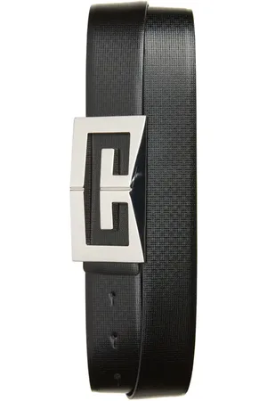 Givenchy 2G Small Buckle Leather Belt in at Nordstrom, Size 105
