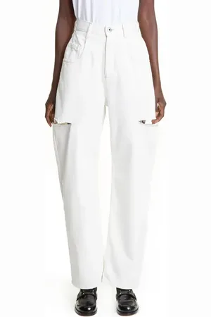 Maison Margiela Ripped Side Cutout Jeans in at Nordstrom, Size 0 Us