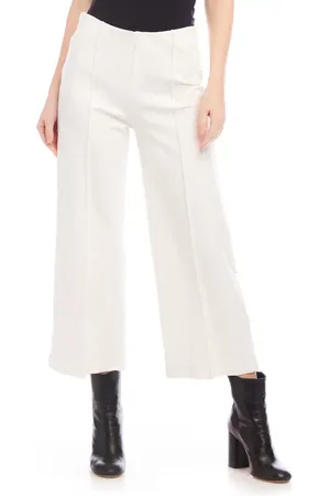 Karen Kane Pintuck Crop Wide Leg Pants in at Nordstrom, Size Small