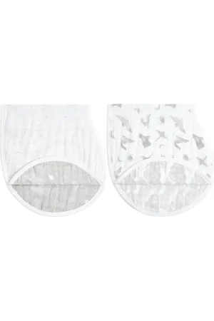 Aden + Anais 2-Pack Organic Cotton Burpy Bibs in at Nordstrom