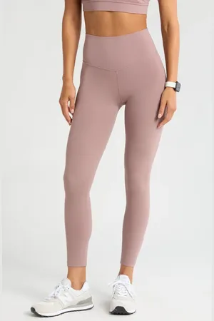 Zella Studio Luxe High Waist 7/8 Leggings in at Nordstrom, Size Large