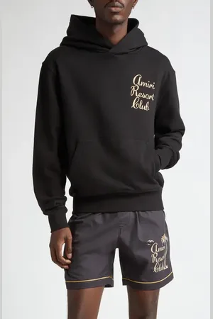 AMIRI Resort Club Logo Cotton Hoodie in at Nordstrom, Size Small