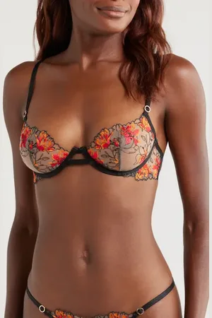 BlueBella Calista Embroidered Mesh Underwire Bra in at Nordstrom, Size 38D
