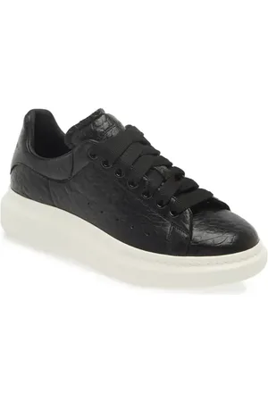 Alexander McQueen Grainy Leather Oversize Sneaker in at Nordstrom, Size 8Us