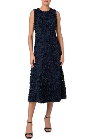 AKRIS 3D Flakes Midi Dress in at Nordstrom, Size 10